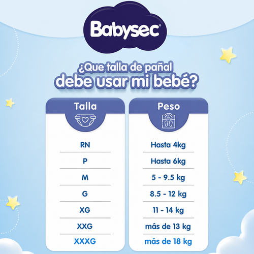 Pañal Babysec Premium XXG - 112 Unidades