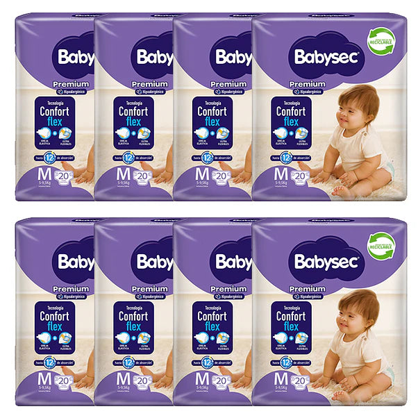 Pañal Babysec Premium M - 160 Unidades